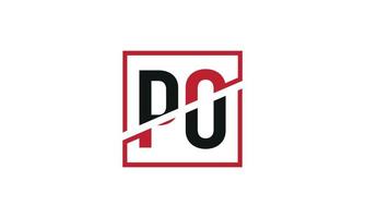 letter PO logo pro vector file pro Vector