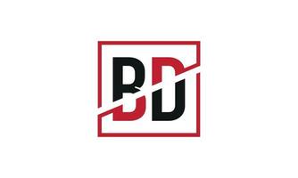 carta bd logo pro archivo vectorial vector