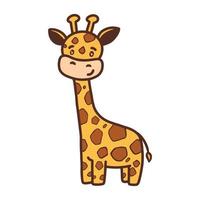 Cute giraffe Illustration for design element vector