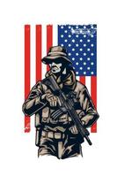military artwork design vector
