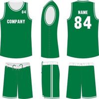 Basketball Uniform, Shorts, Template for Basketball Club. Front and Back view Sport Jersey vector