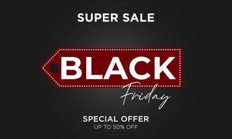 super sale black friday background vector