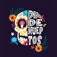 imprimir dia de muertos vector