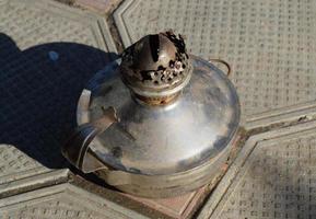 Old kerosene lamp photo
