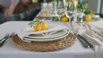 décoration d'événement de mariage sur le thème du citron sicilien video