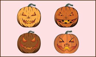 Halloween Pumpkin Design Illustration vector