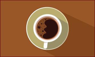 una taza de café ilustración vectorial vector