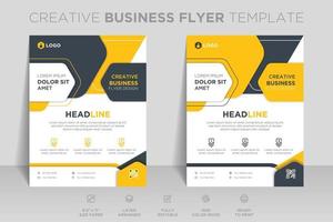 Creative business abstract flyer brochure design trend for professional corporate style. Can be adapt to social media posts, annual report, magazine, poster, presentation, portfolio, Banner, Website. vector