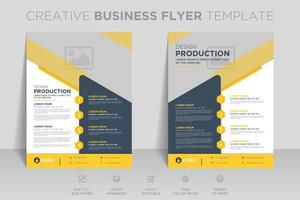 Creative business abstract flyer brochure design trend for professional corporate style. Can be adapt to social media posts, annual report, magazine, poster, presentation, portfolio, Banner, Website. vector