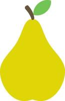 Pear, vector. Yellow pear icon on a white background. vector