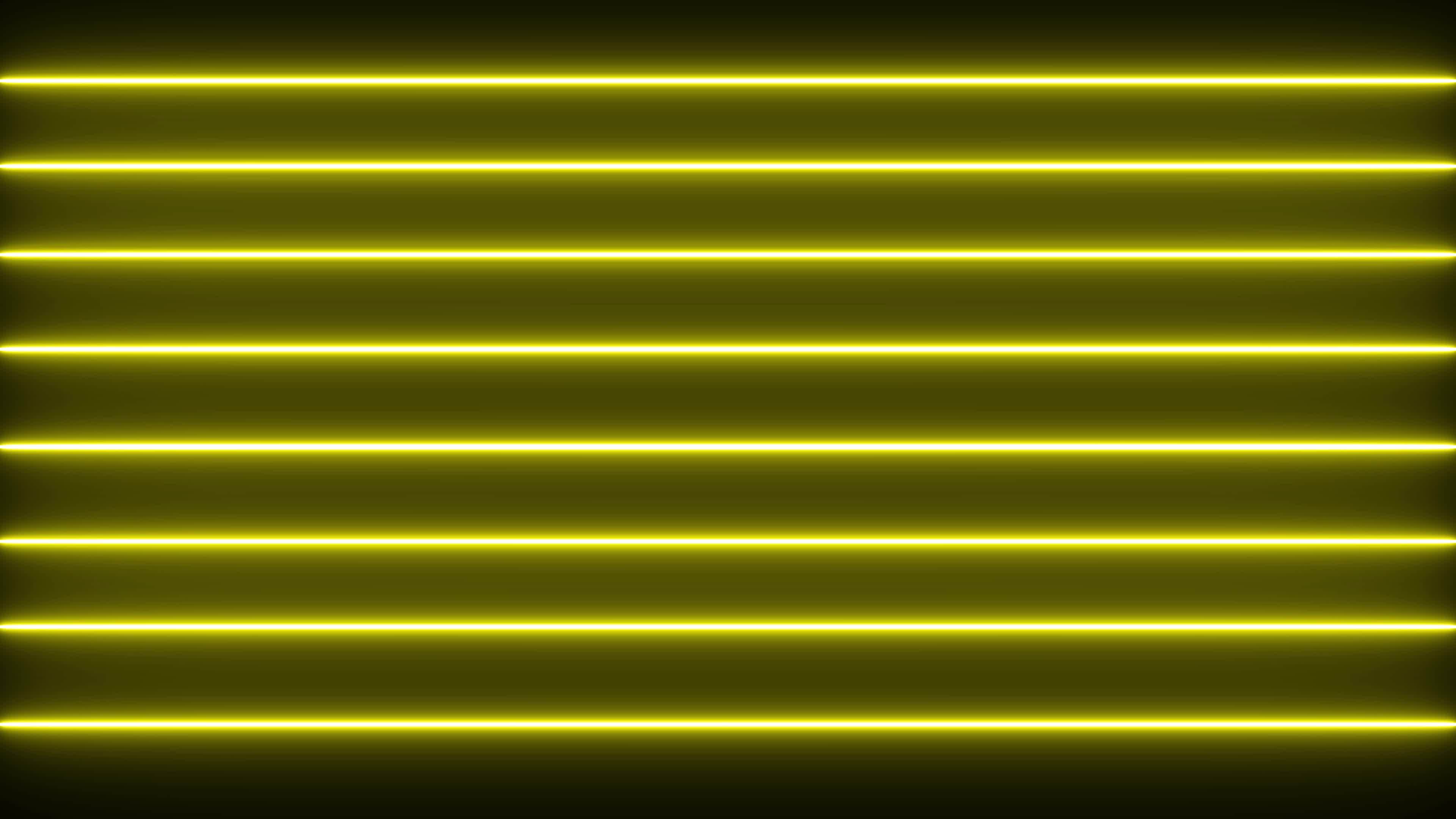 Yellow Neon Light Horizontal Line Background Loops on black background. 4K  60Fps 13154888 Stock Video at Vecteezy