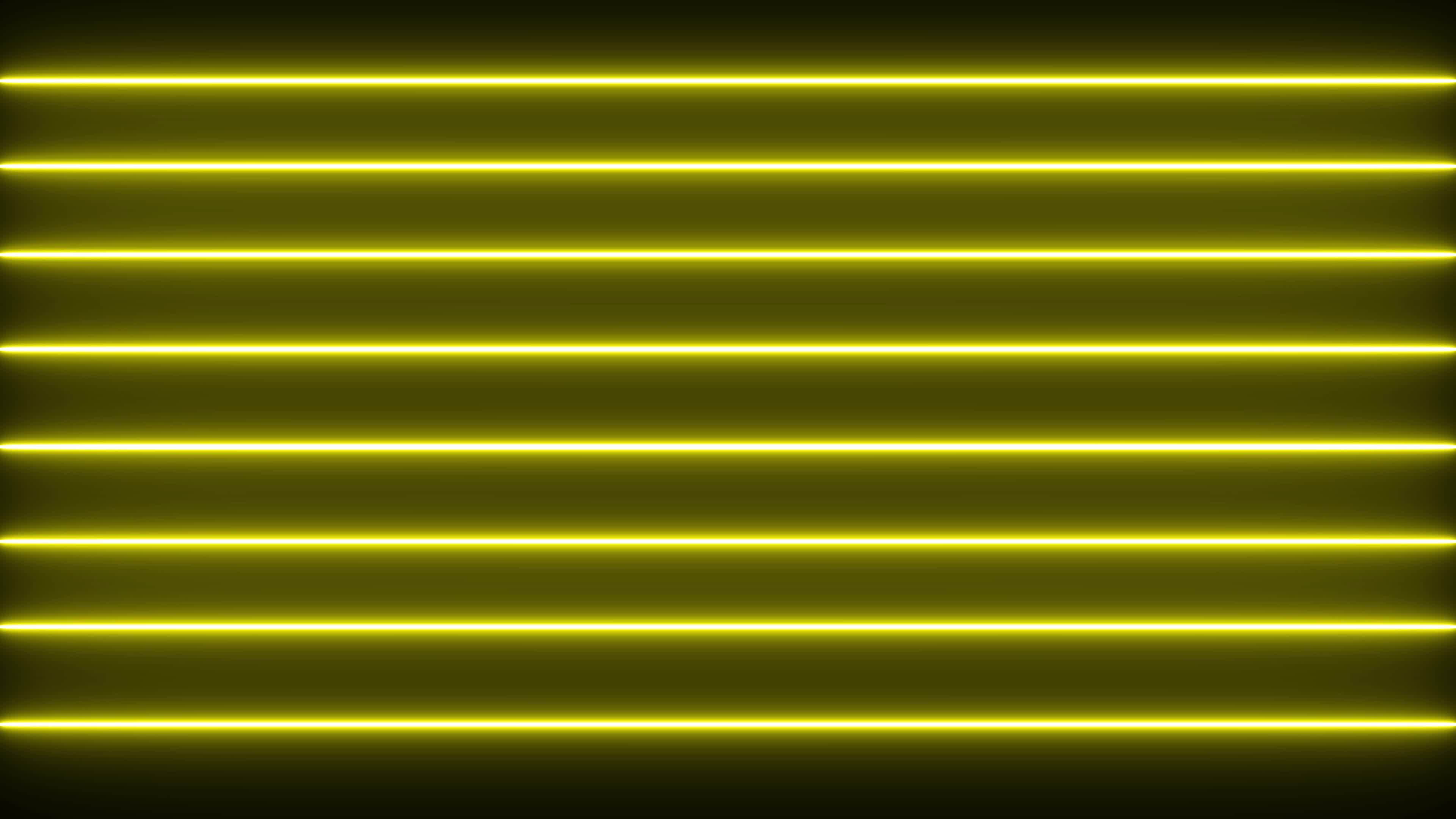 Yellow Neon Light Horizontal Line Background Loops on black background. 4K  60Fps 13154888 Stock Video at Vecteezy