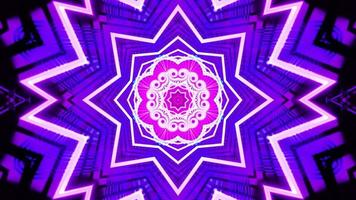 Purple Neon Motion Background Vj Loop. Infinitely looped animation. video