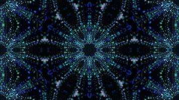 Vj Loop Blue Neon kaleidoscope. Seamless animation. video