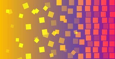 Abstract geometric pattern. Destructive pattern of transparent squares vector