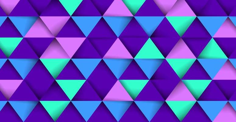 Abstract geometric pattern. Grid of gradient triangles.