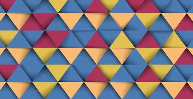 Abstract geometric pattern. Grid of gradient triangles. vector