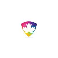 Maple leaf logo design. Canada symbol logo. vector