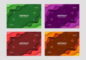 fondo líquido y geométrico colorido con formas de gradiente fluido vector