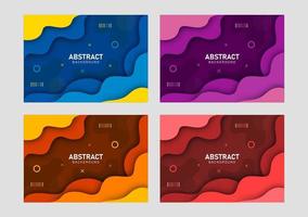 Colorful liquid and geometric background with fluid gradient shapes vector