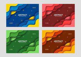 fondo líquido y geométrico colorido con formas de gradiente fluido vector