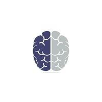 Creative brain logo design. Think idea concept. Brainstorm power thinking brain Logotype icon. vector