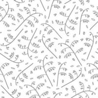 Seamless pattern with oat. vector