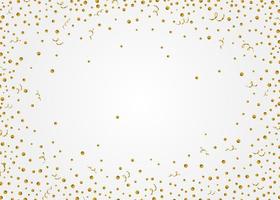 Background with glitter dots, streamers. vector