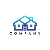 logotipo de casas inmobiliarias, plantilla de logotipo inmobiliario vector