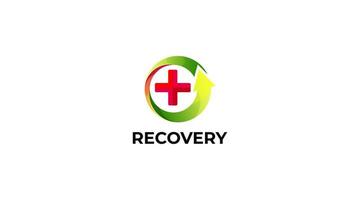 Illustration icon with the concept of health recovery process vector