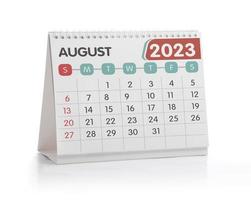 calendario de escritorio agosto 2023 foto