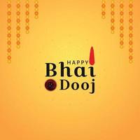 feliz bhai dooj publicación en las redes sociales vector