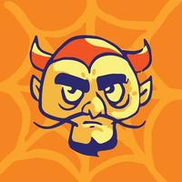 Devil. Cartoon of halloween character, halloween Vector illustration.