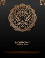 Luxury Arabesque Mandala Background with golden elements. Arabic Islamic east style, Ramadan Style Decorative mandala. Mandala for print, vector