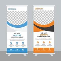 Roll up Banner Design Vector Template