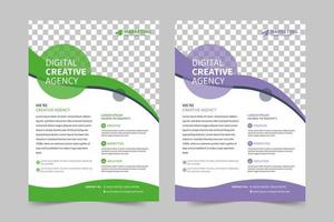 Modern and clean business flyer template vector