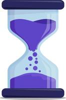 Stylized Hourglass Icon Transparent Vector Illustration