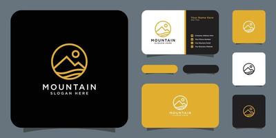 mountain logo vector design template