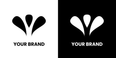 logotipo inicial de la letra w y símbolo del ala. elementos de diseño de marca, icono de logotipo de palabra de letra inicial, plantilla de logotipo inicial vector
