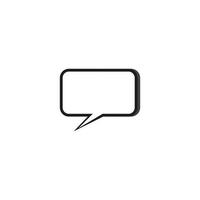 Speech bubble icon vector