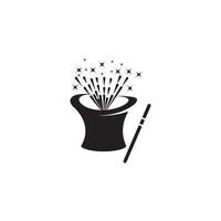 magic stick logo vector