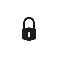 Padlock icon vector