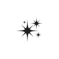 Sparkling star icon vector