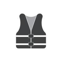 Life jacket swimming vest icon flat design vector