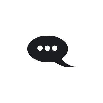 Speech bubble icon vector