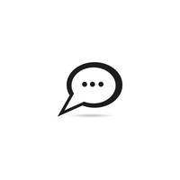 Speech bubble icon vector