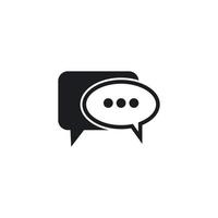 Speech bubble icon vector