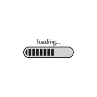 Loading bar icon vector