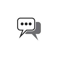 Speech bubble icon vector