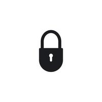 Padlock icon vector